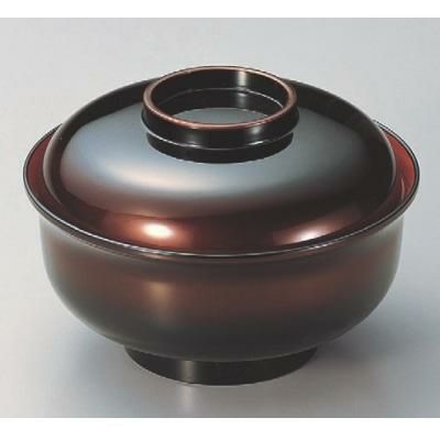 丼碗 5寸日野丼春慶ぼかし内朱 漆器
