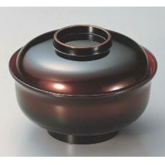 丼碗 5寸日野丼春慶ぼかし内朱 漆器