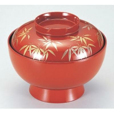 丼碗 加賀丼朱笹 SH塗 漆器