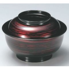 丼碗 美里丼朱流線 漆器