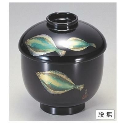 小吸椀 三笠吸椀黒内朱かれい SH塗 漆器