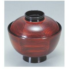 小吸椀 越前椀溜波刷毛目 SH塗 漆器