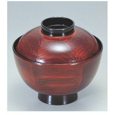 小吸椀 越前椀溜波刷毛目 SH塗 漆器