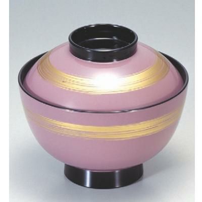小吸椀 新越前椀紫金一筆 エ-ス塗 漆器
