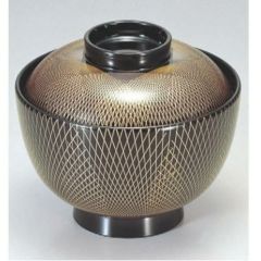 小吸椀 3.8寸仙才椀黒新武蔵野 SH塗 漆器