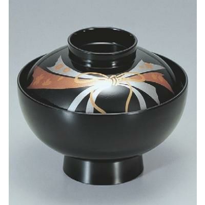 小吸椀 御殿吸椀黒のし SH塗 漆器