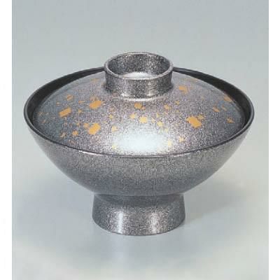 小吸椀 朝顔吸椀銀雅箔ちらし 漆器