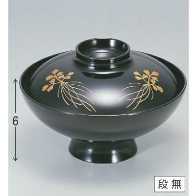 小吸椀 花小槌吸椀黒セリ 漆器