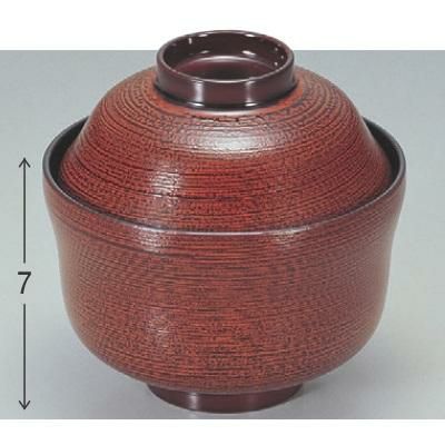 小吸椀 (小)ひさご吸椀溜刷毛目 漆器