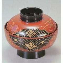 小吸椀 古代吸椀古代朱正方寺本漆塗蒔絵 漆器