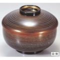 煮物椀 三笠煮物椀グレー金つむぎ SH塗 漆器