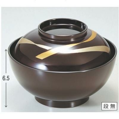 煮物椀 4.5寸雑煮椀溜花帯 漆器