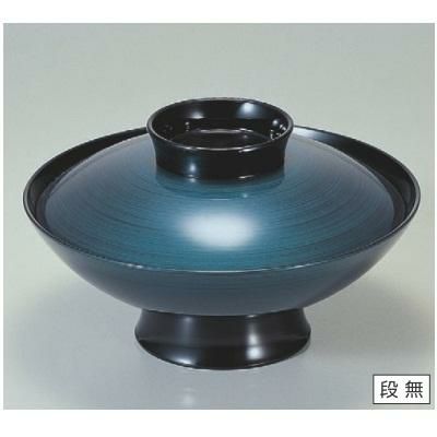 煮物椀 5.5寸小槌煮物椀ブルー玉虫色 漆器