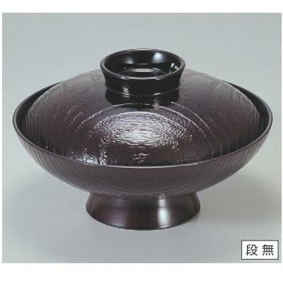 煮物椀  6寸木目椀溜  漆器 高さ68 直径:180