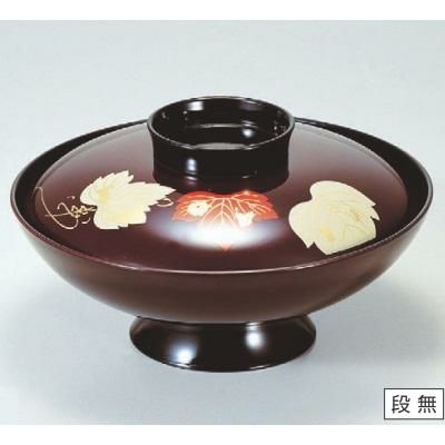 煮物椀 6寸小槌煮物椀溜ツタ 漆器