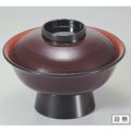 丼碗 7寸大名型丼椀溜刷毛目内朱 漆器