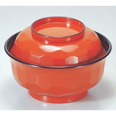 丼碗 真亀甲丼朱天黒 漆器