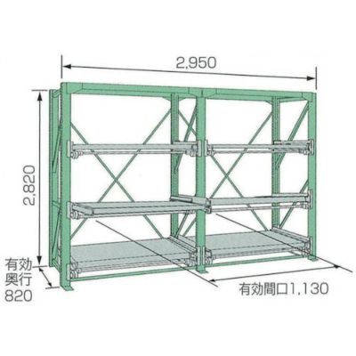 KDS スライドラックSSR10-2812-3FTR/業務用/新品/送料別途見積 | 物品