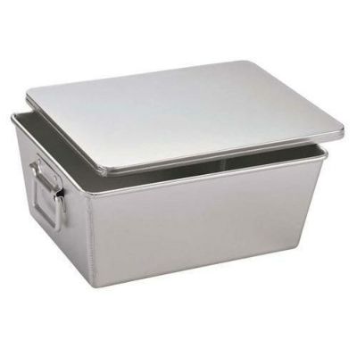 アルマイト 深型 パン箱 20人用 蓋付 260-B