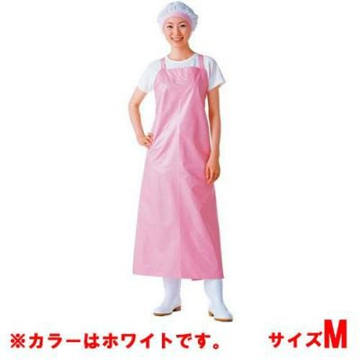 マイティクロス エプロン 胸当 E-1001-0 ホワイト M
