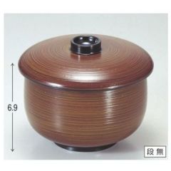 飯碗 利久飯器春慶刷毛目内黒塗 漆器