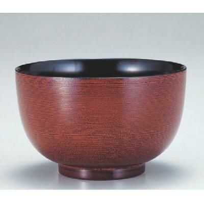 丼碗 平安丼溜刷毛目内黒 漆器