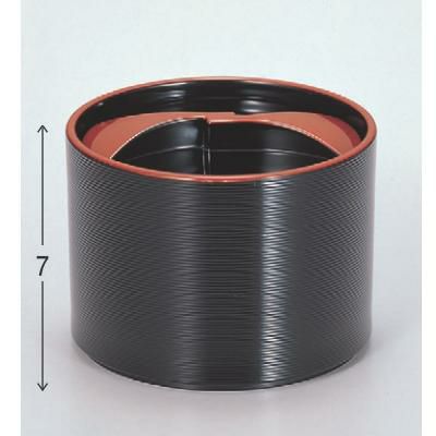 飯碗 (小)いざよい椀黒千筋天朱 漆器