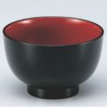 汁椀 3.6寸宝町汁椀黒内朱 漆器