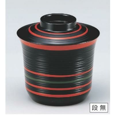 小吸椀 3.1寸線引小吸椀黒朱緑線引 漆器