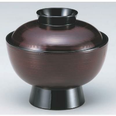 丼碗  5.1寸大丼溜刷毛目  漆器 高さ100 直径:154  プロ用