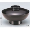 煮物椀 4.8寸駒型煮物椀溜つば黒 漆器