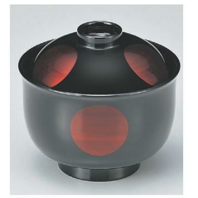 小吸椀 3.3寸リリー椀白檀日月 SH塗 漆器