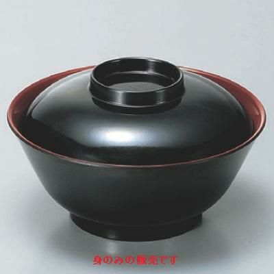 汁椀 4 羽反大汁椀黒内朱身 漆器