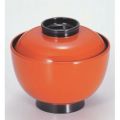 小吸椀 3.8寸仙才椀朱つば黒 漆器