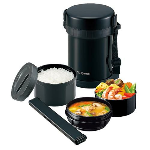 象印 ステンレスランチジャー お・べ・ん・と SL-GH18 幅15×奥行13.5×高さ21