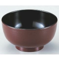 汁椀 4寸雅汁椀銀朱 漆器