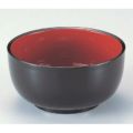 丼碗  5寸やよい丼黒内朱  漆器 高さ72 直径:146