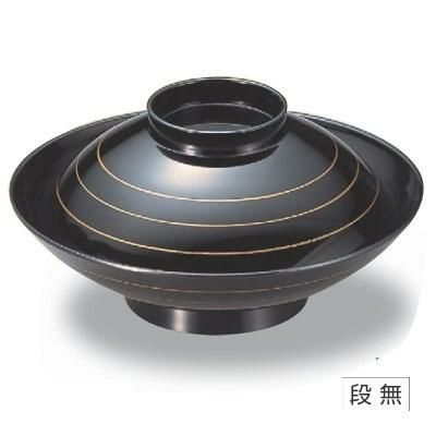 煮物椀 耐熱天下椀黒金ライン 漆器