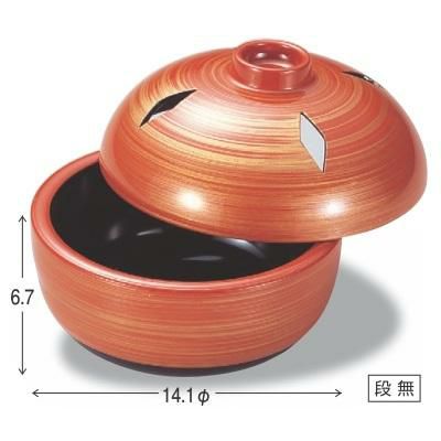 煮物椀 雅椀朱こがね蓋 漆器