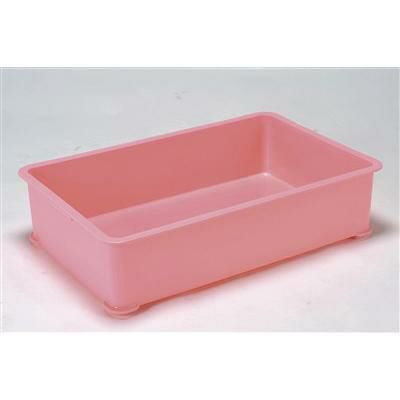 EBM PPカラー番重 A型 小 ピンク(サンコー製)