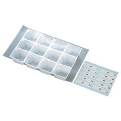 PS製 使い捨て 検食容器トレーセット 12穴(100枚入)