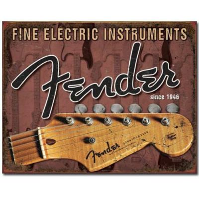 ブリキサイン Fender - Headstock