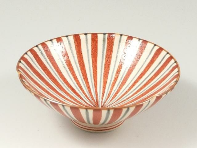 錦内外朱十草柚子白反型 小丼