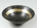 黒吹陶金彩 預け鉢
