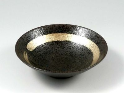 有田焼 黒吹陶金彩 平鉢(10枚入)/業務用/新品/小物送料対象商品-