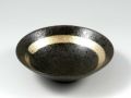 黒吹陶金彩 平鉢
