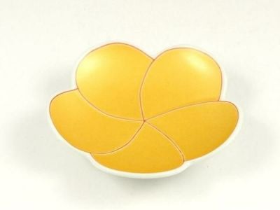 錦捻金梅型 小銘々皿