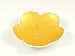 錦捻金梅型 小銘々皿