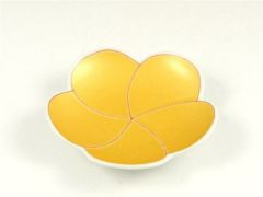 錦捻金梅型 小皿