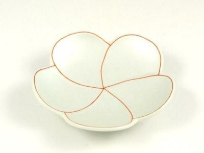 錦捻銀梅型 小銘々皿